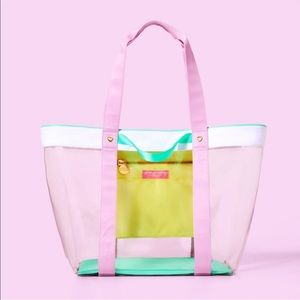 🏝 Stoney Clover Lane x Target Transparent Beach Tote 💜💛💚